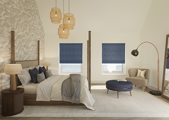 Tiverton, Indigo - Twist&Fit Roman Blind - Image 9